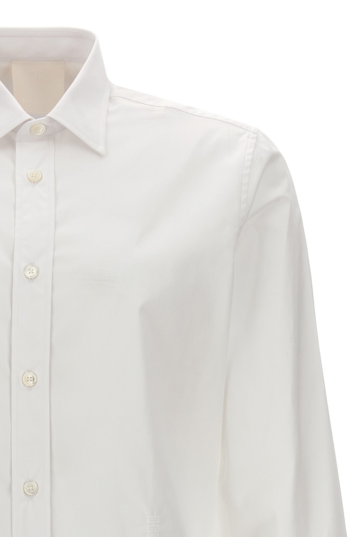 GIVENCHY Logo embroidery shirt For Men 100% cotton