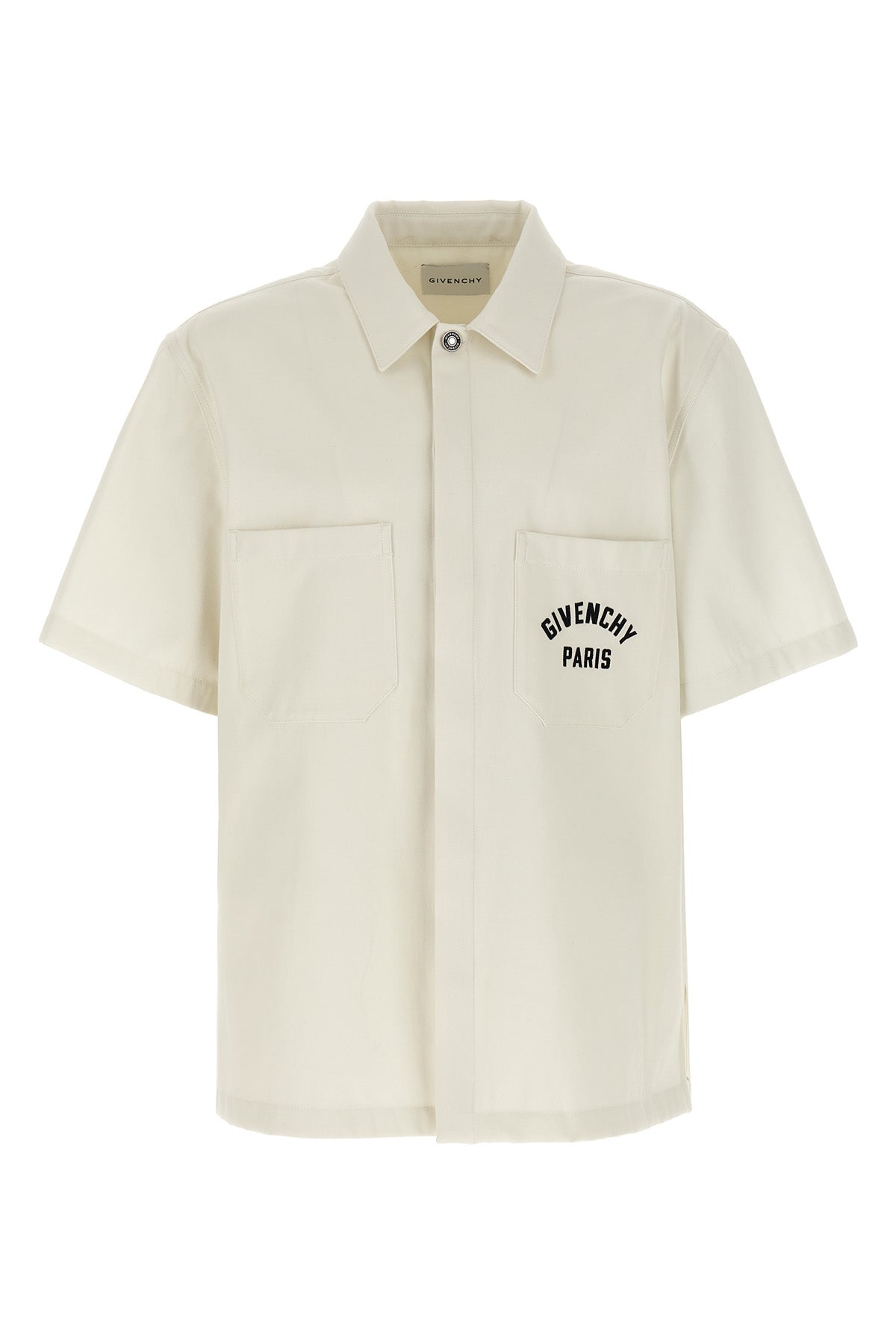 GIVENCHY Logo embroidery shirt For Men 100% cotton