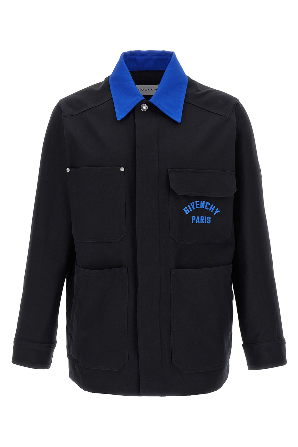 GIVENCHY Logo embroidery overshirt For Men 100% cotton