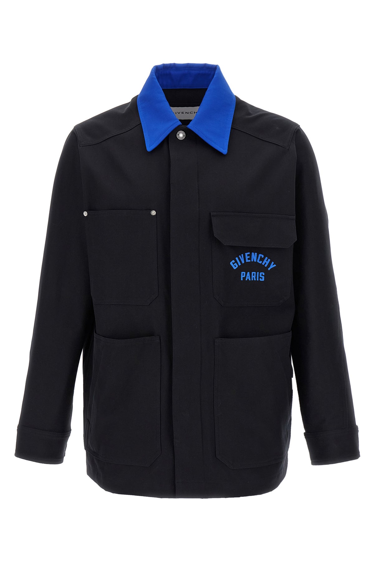GIVENCHY Logo embroidery overshirt For Men 100% cotton