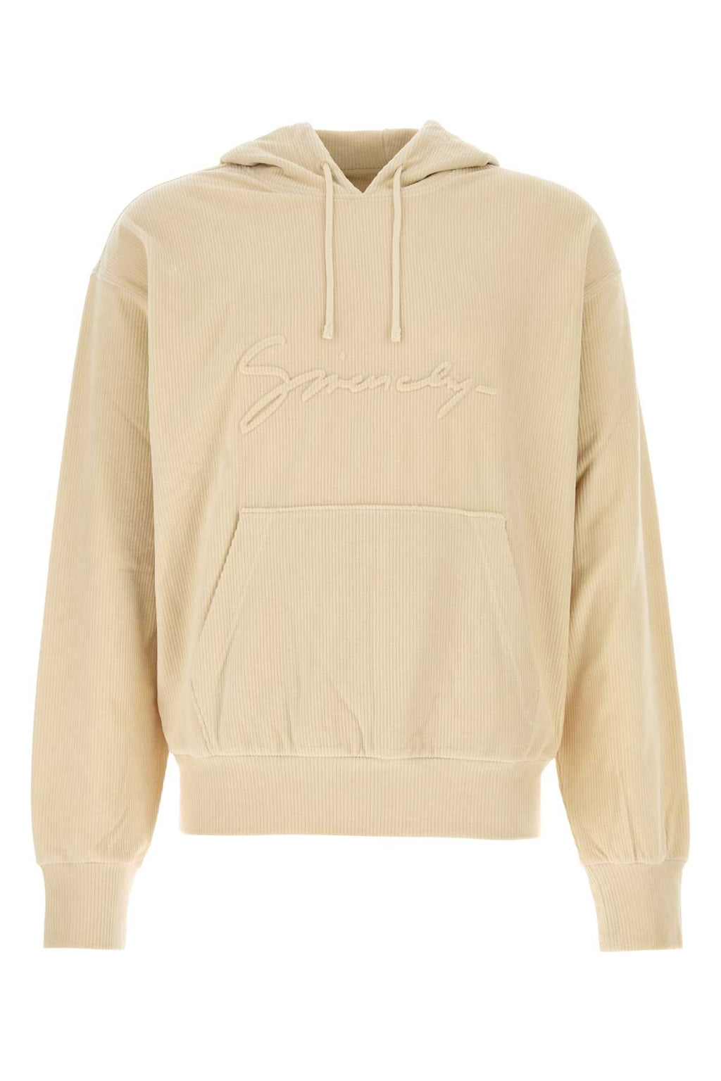 GIVENCHY BOXY FIT HOODIE WITH POCKET BASE For Men Exterior: 86% Cotton 12% Nylon 2% Elastane