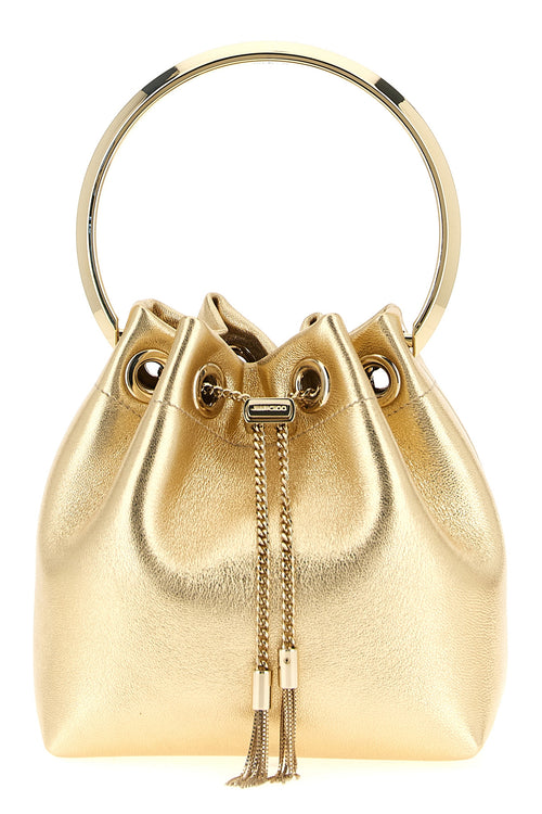 JIMMY CHOO 'Bon Bon' bucket bag For Women 80% lamb leather 20% brass