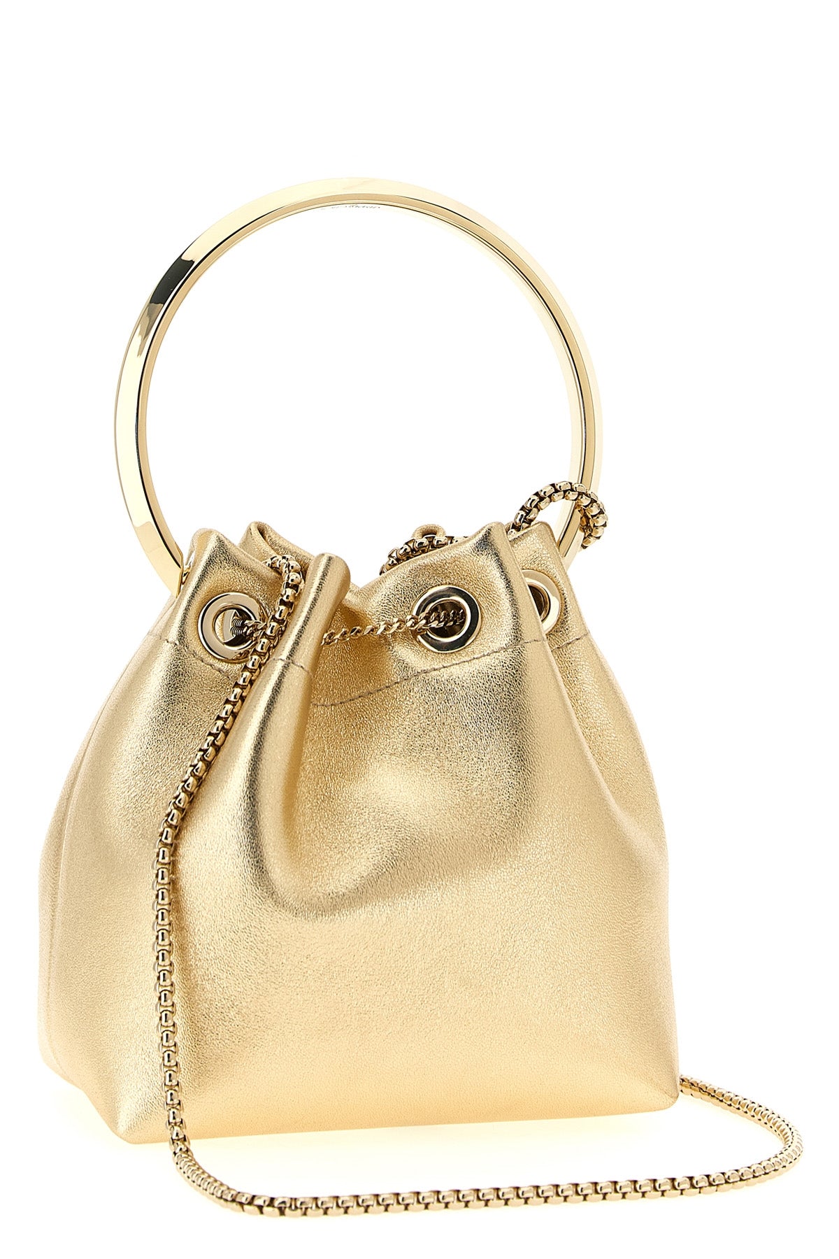 JIMMY CHOO 'Bon Bon' bucket bag For Women 80% lamb leather 20% brass