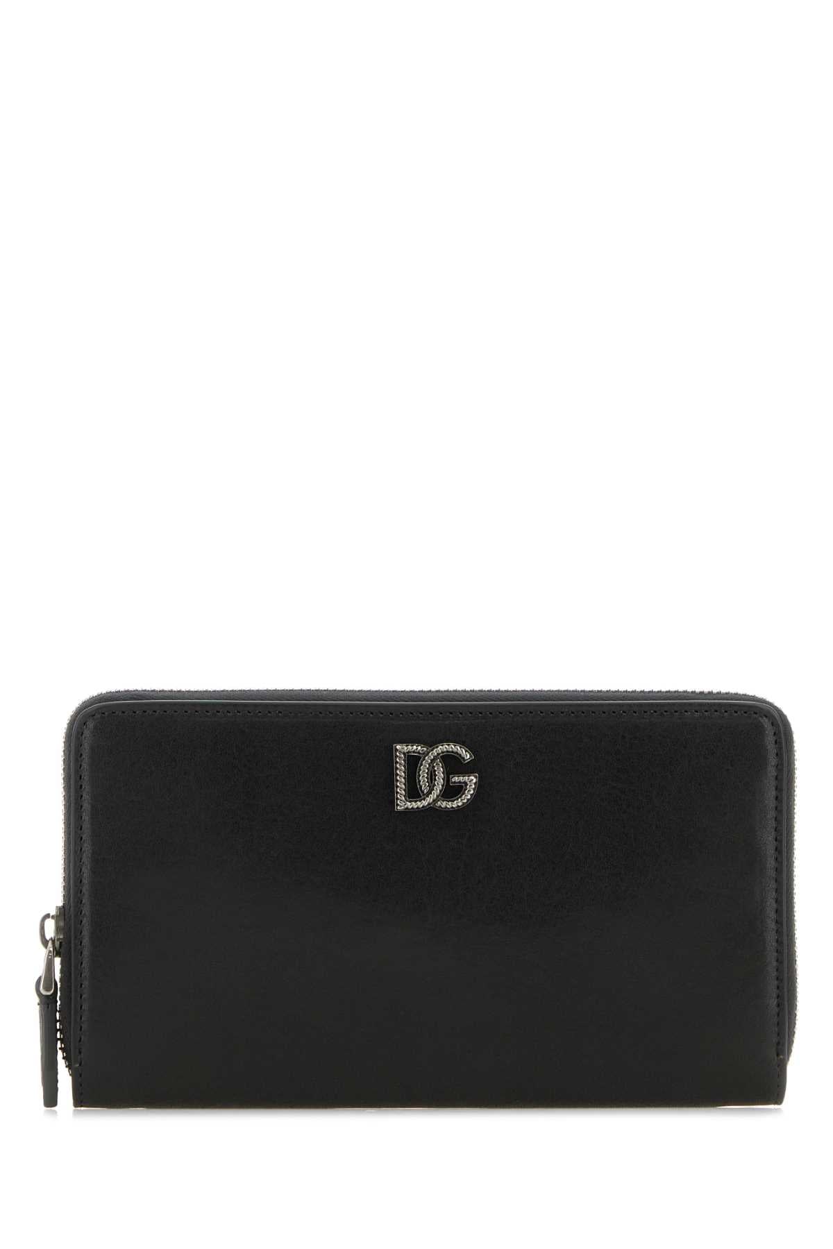 DOLCE & GABBANA SLG For Men Exterior: 100% Calf Finishing: Ruthenium