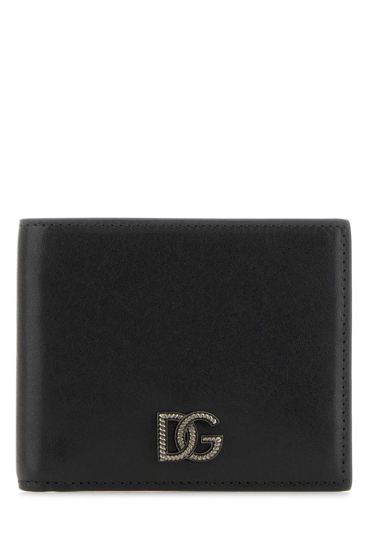 DOLCE & GABBANA SLG For Men Exterior: 100% Calf Finishing: Ruthenium