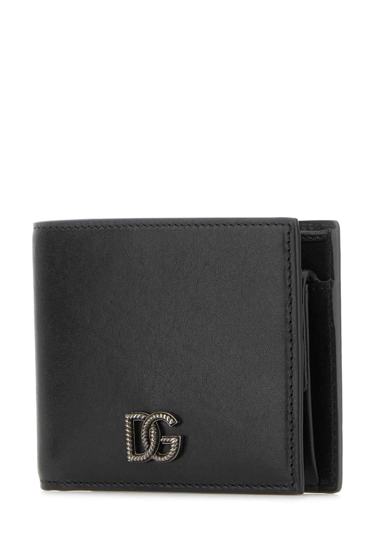 DOLCE & GABBANA SLG For Men Exterior: 100% Calf Finishing: Ruthenium