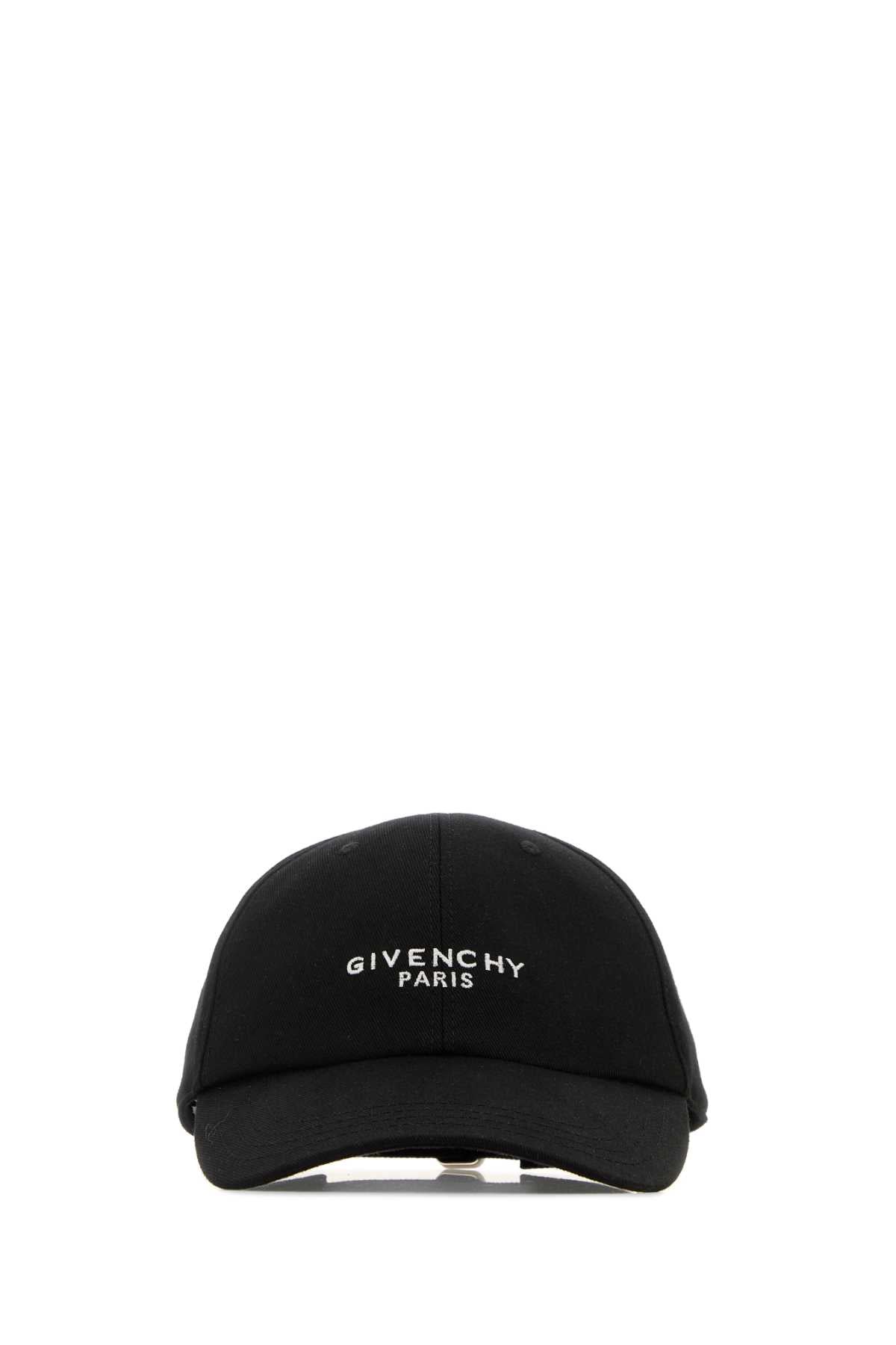 GIVENCHY CURVED CAP W/GIVENCHY PARIS For Men Exterior: 90% Cotton 10% Nylon Lining: 100% Cupro