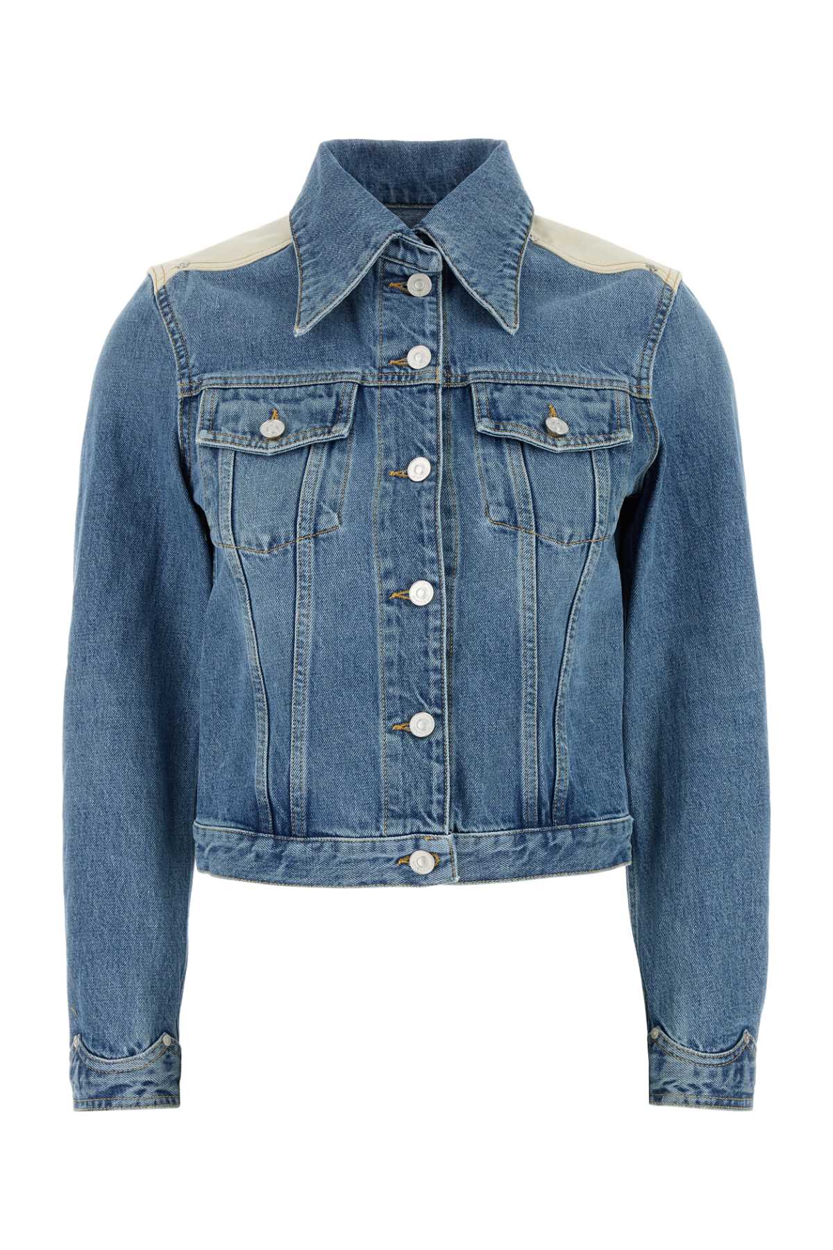 GIVENCHY DENIM JACKET BACK DETAILS For Women Exterior: 100% Cotton