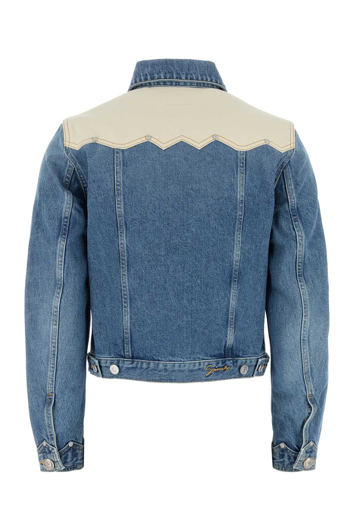 GIVENCHY DENIM JACKET BACK DETAILS For Women Exterior: 100% Cotton