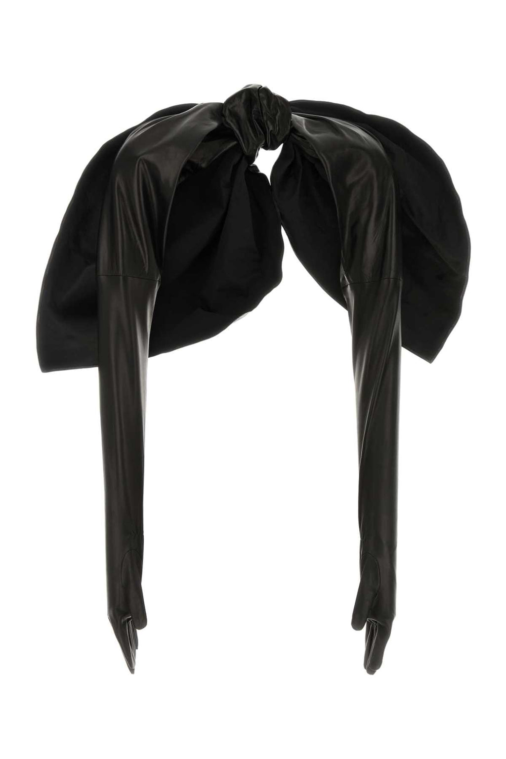 GIVENCHY LEATHER BOW WITH GLOOVES For Women Exterior: 100% Ovine leather Lining: 100% Silk
