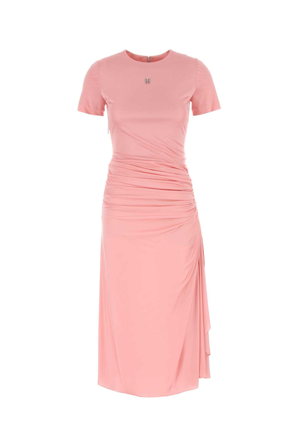 GIVENCHY SMOCK WAIST DRAPED JERSEY DRESS For Women Exterior: 100% Viscose