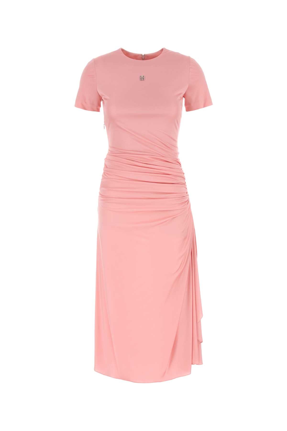 GIVENCHY SMOCK WAIST DRAPED JERSEY DRESS For Women Exterior: 100% Viscose