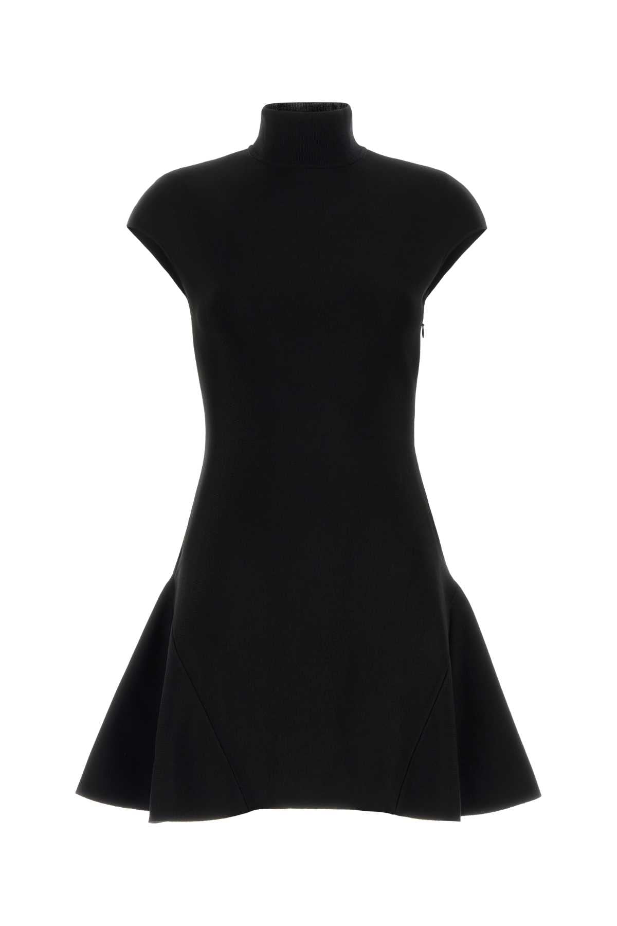 GIVENCHY SHORT SLEEVE FIT AND FLARE DRESS For Women Exterior: 45% Viscose 35% Wool 14% Nylon 5% Polyester 1% Elastane