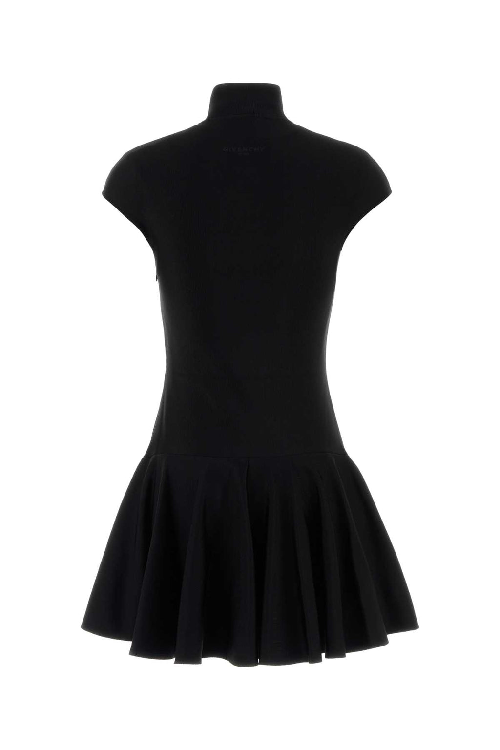 GIVENCHY SHORT SLEEVE FIT AND FLARE DRESS For Women Exterior: 45% Viscose 35% Wool 14% Nylon 5% Polyester 1% Elastane