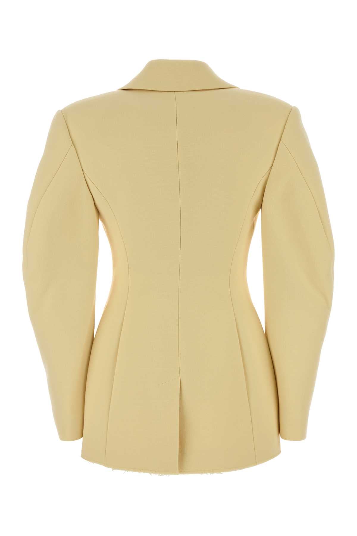 GIVENCHY SB COCOON JACKET RAW EDGE For Women Exterior: 90% Wool 7% Nylon 3% Elastane Lining: 100% Polyester