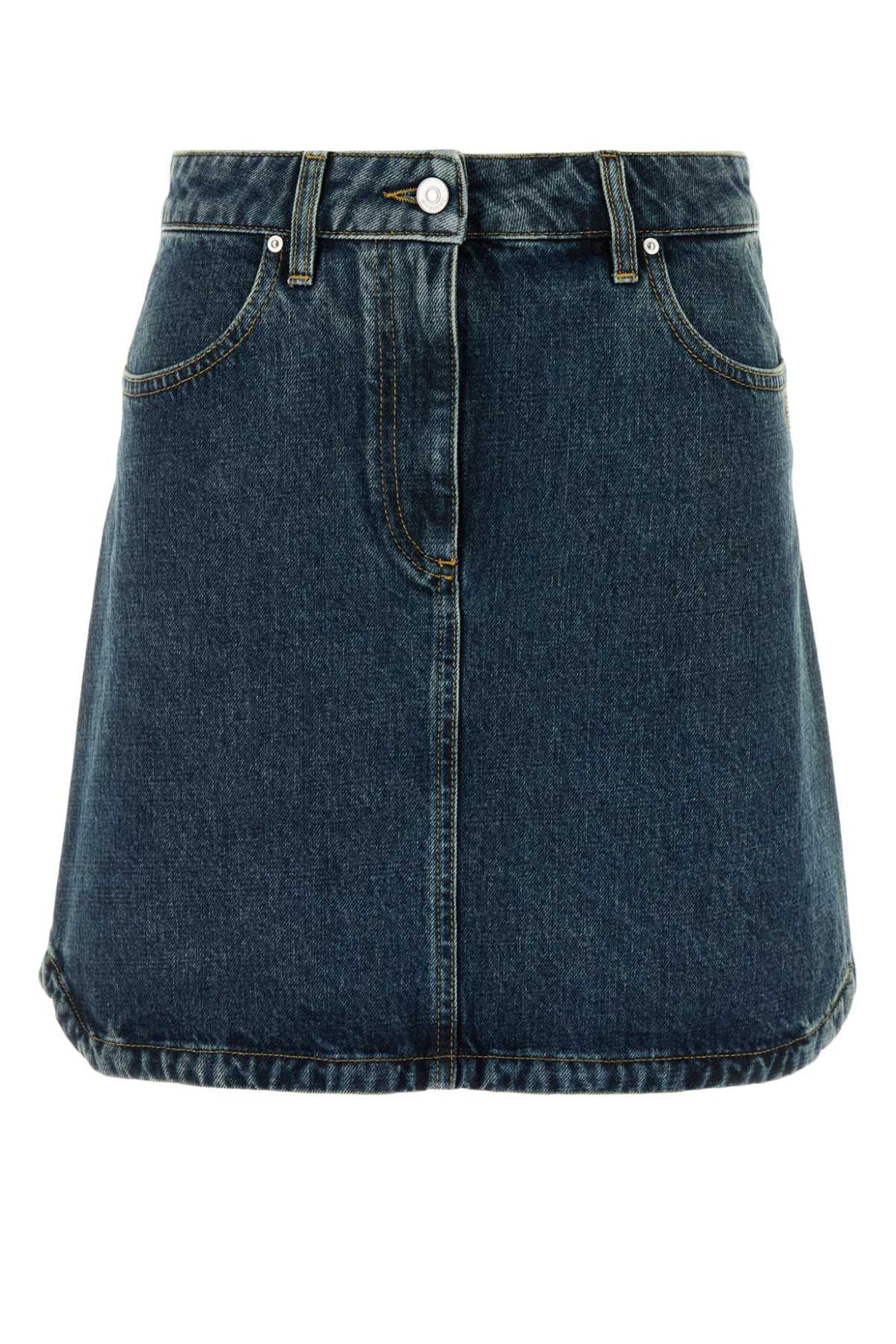 GIVENCHY MINI DENIM SKIRT WITH POCKETS For Women Exterior: 100% Cotton