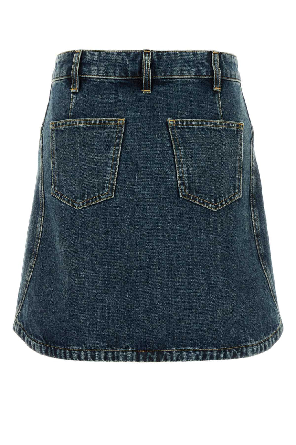 GIVENCHY MINI DENIM SKIRT WITH POCKETS For Women Exterior: 100% Cotton