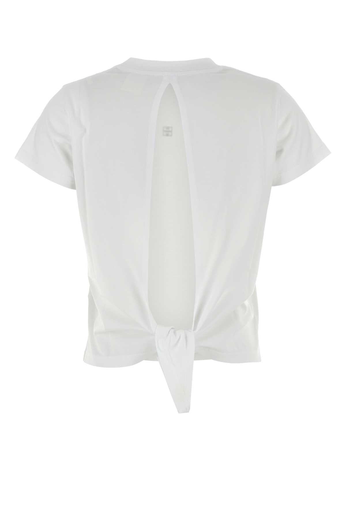 GIVENCHY BACK BOW T-SHIRT For Women Exterior: 100% Cotton