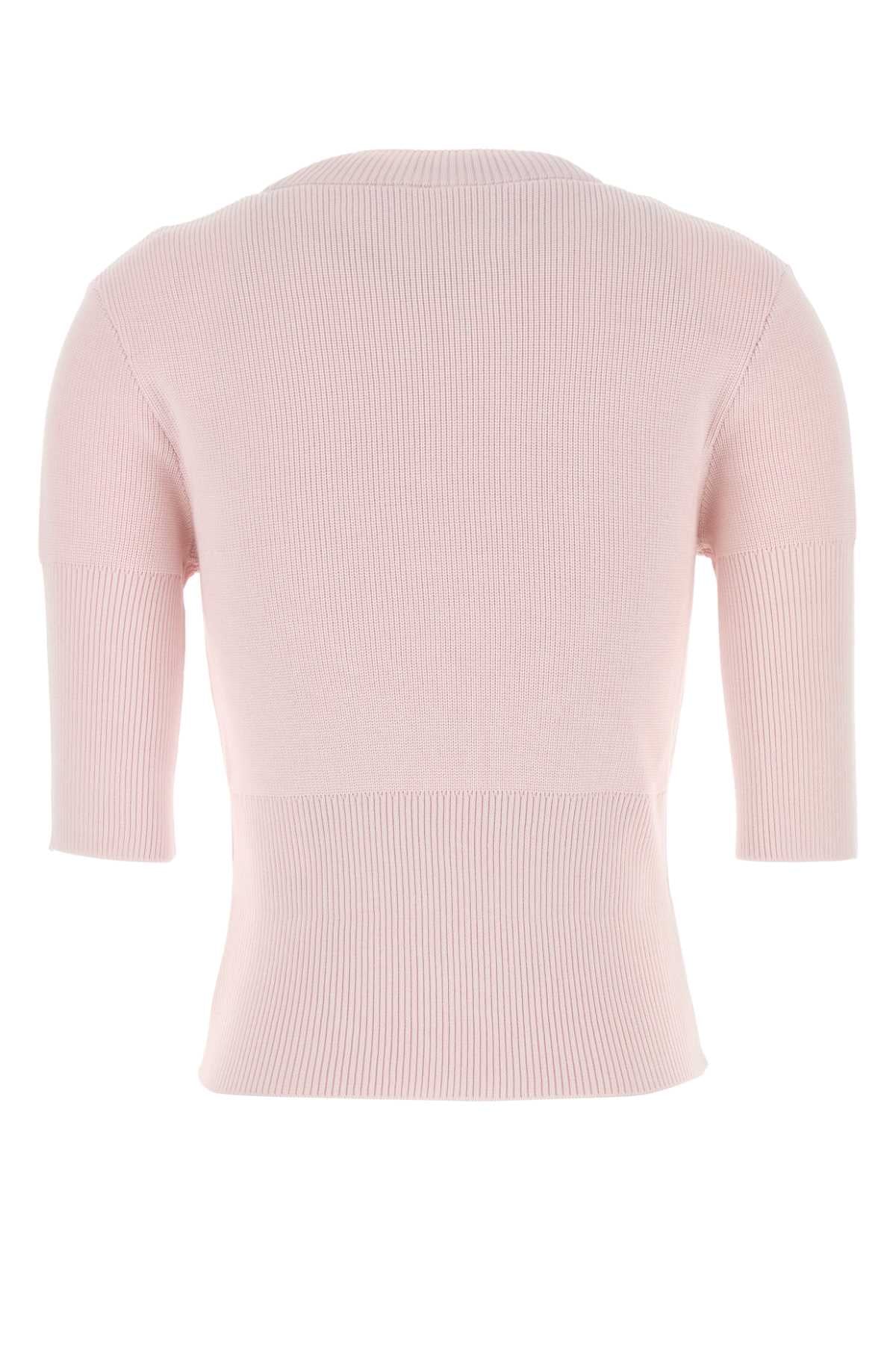 GIVENCHY 3/4 SLEEVES RIBBED BOTTOM SWEATER For Women Exterior: 56% Cotton 44% Wool
