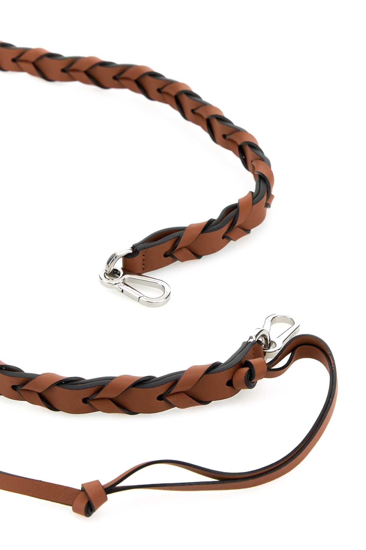 LOEWE BRAIDED THIN STRAP For Women Exterior: 100% Calf Finishing: Silver metal
