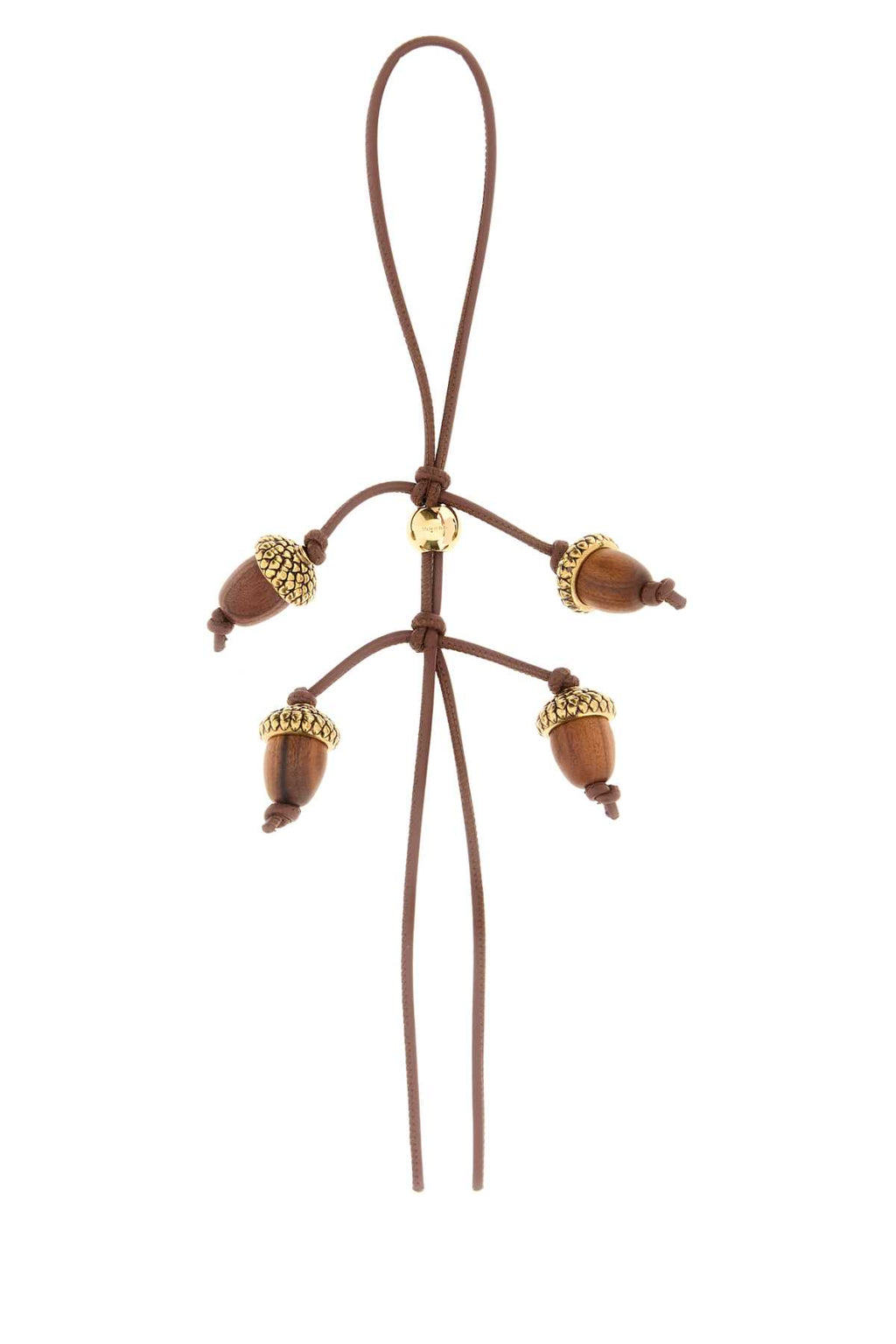 LOEWE WOODEN ACORN CHARM For Women Exterior: 100% Wool 100% Calf