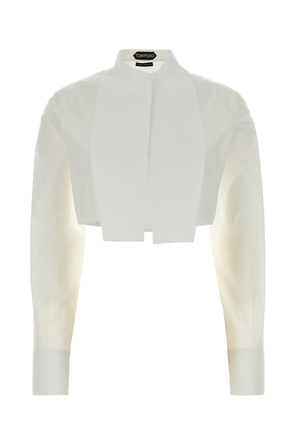 TOM FORD COTTON VOILE CROPPED SH For Women Exterior: 100% Cotton