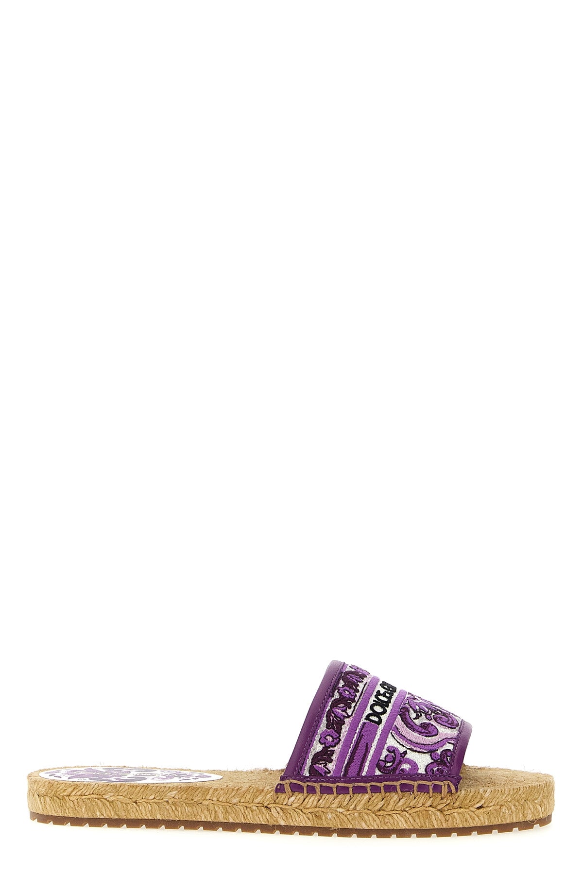 DOLCE & GABBANA Embroidery espadrilles For Women 80%CO 20%Lamb