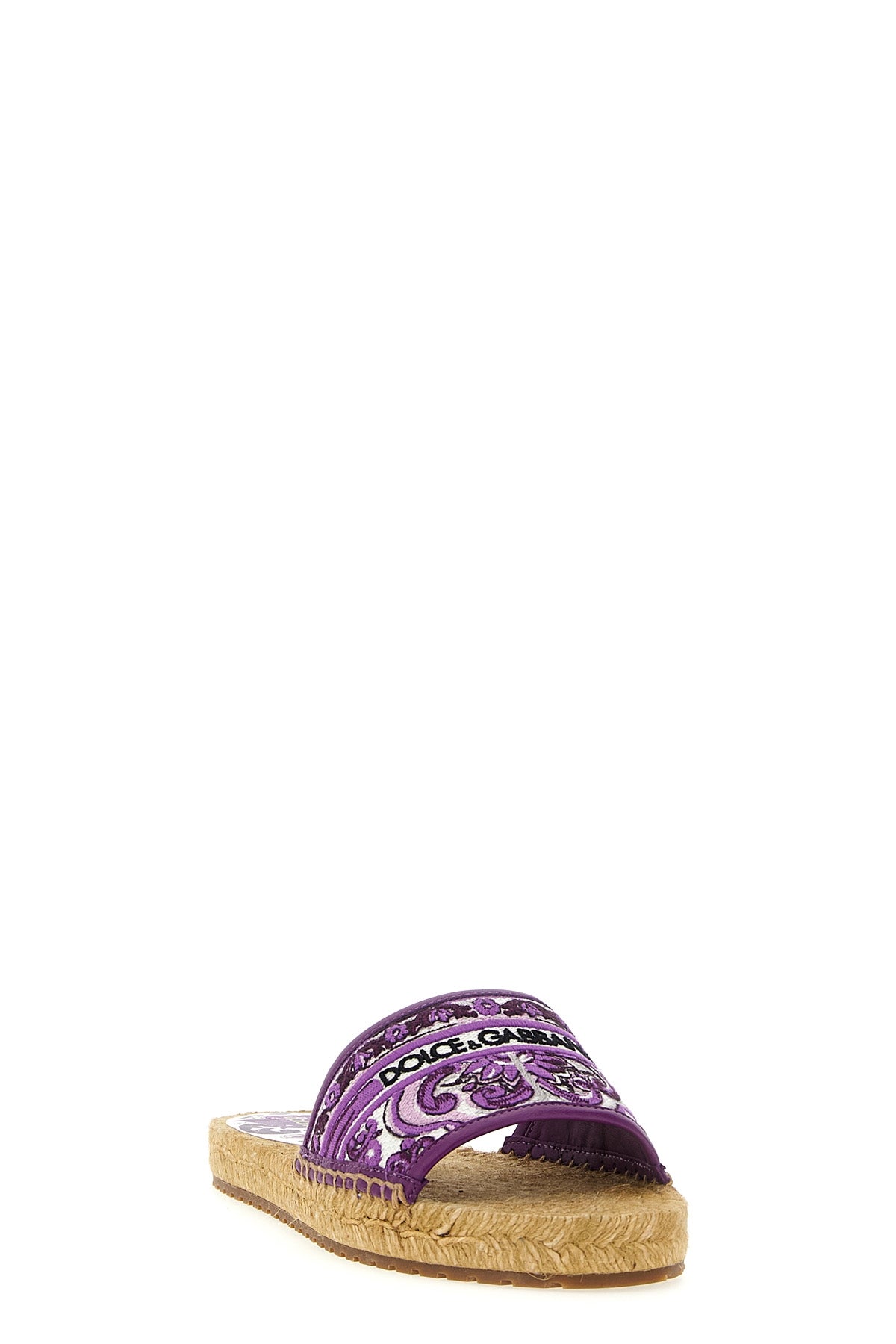 DOLCE & GABBANA Embroidery espadrilles For Women 80%CO 20%Lamb