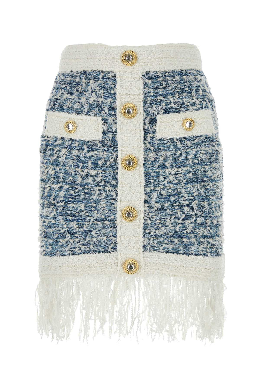 BALMAIN GONNA For Women Exterior: 53% Viscose 17% Linen 14% Cotton 11% Polyester 5% Nylon