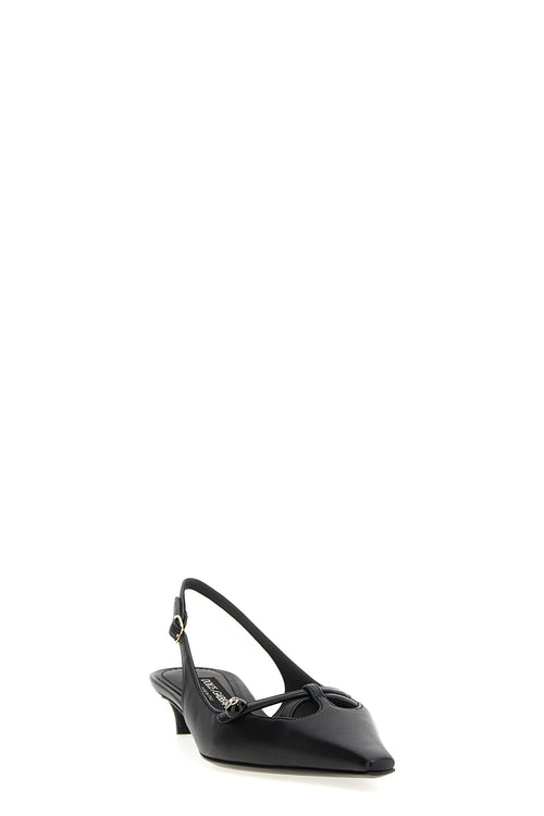 DOLCE & GABBANA 'Mun' slingback For Women 100% lamb leather (Ovis Aries)