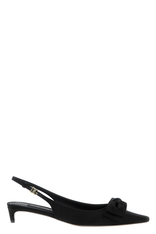DOLCE & GABBANA 'Mun' slingback For Women 67% viscose 32% silk 1% lh