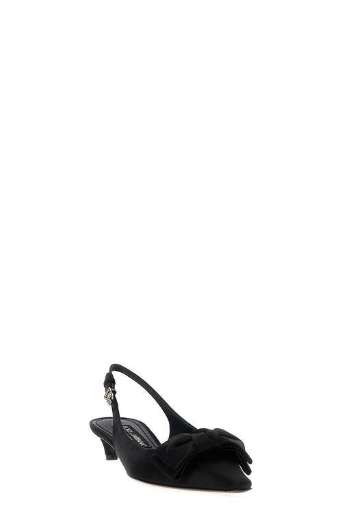 DOLCE & GABBANA 'Mun' slingback For Women 67% viscose 32% silk 1% lh