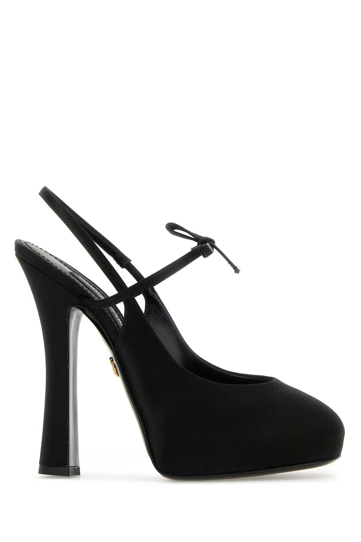 DOLCE & GABBANA SLINGBACK For Women Exterior: 68% Viscose 32% Silk Interior: 100% Leather Sole: Leather