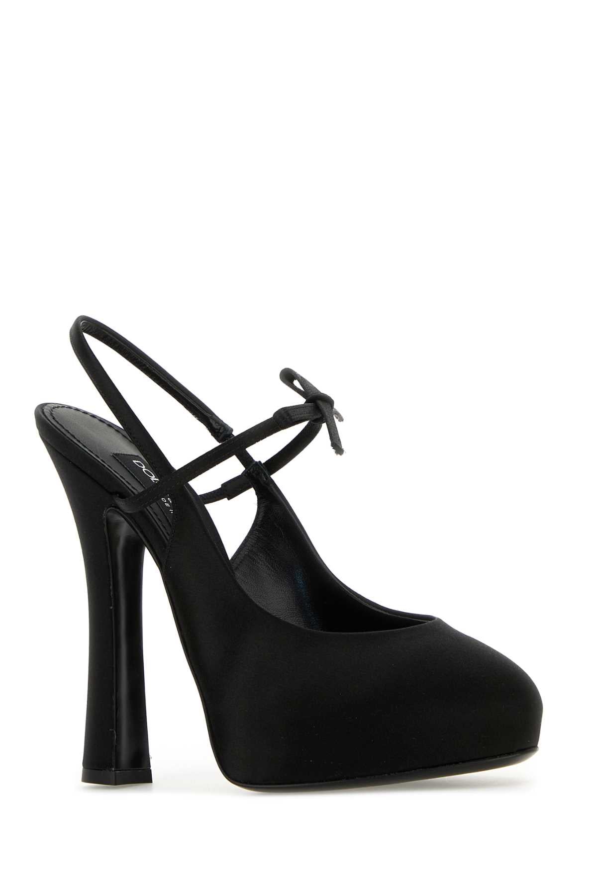 DOLCE & GABBANA SLINGBACK For Women Exterior: 68% Viscose 32% Silk Interior: 100% Leather Sole: Leather
