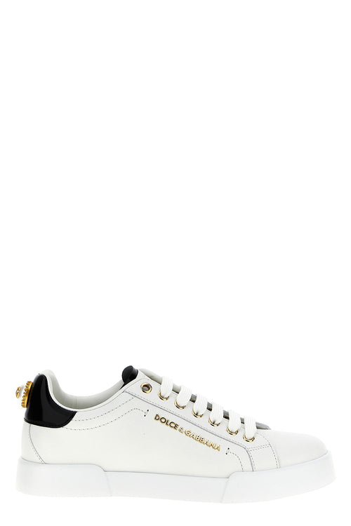 DOLCE & GABBANA 'Portofino' sneakers For Women 100% calfskin leather (Bos Taurus)