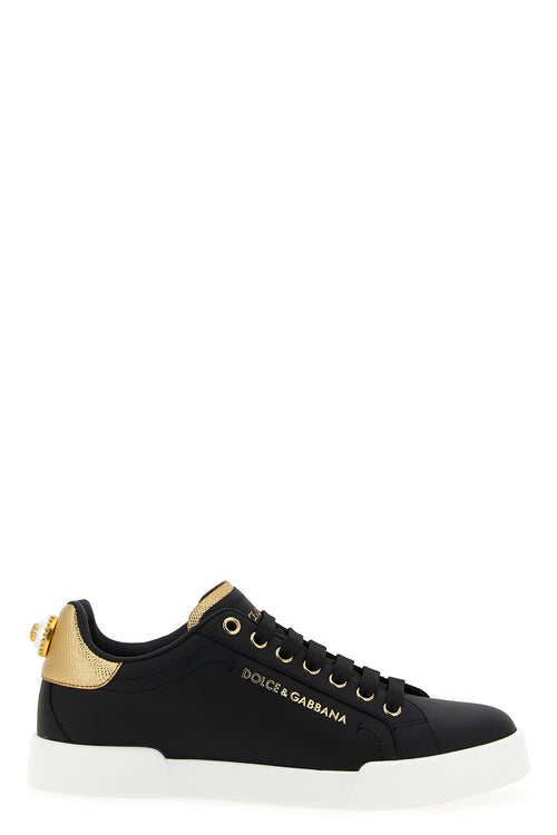 DOLCE & GABBANA 'Portofino' sneakers For Women 100% calfskin leather (Bos Taurus)