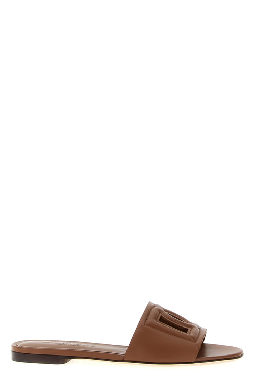 DOLCE & GABBANA 'DG Millennials' Slide For Women 100% calfskin leather
