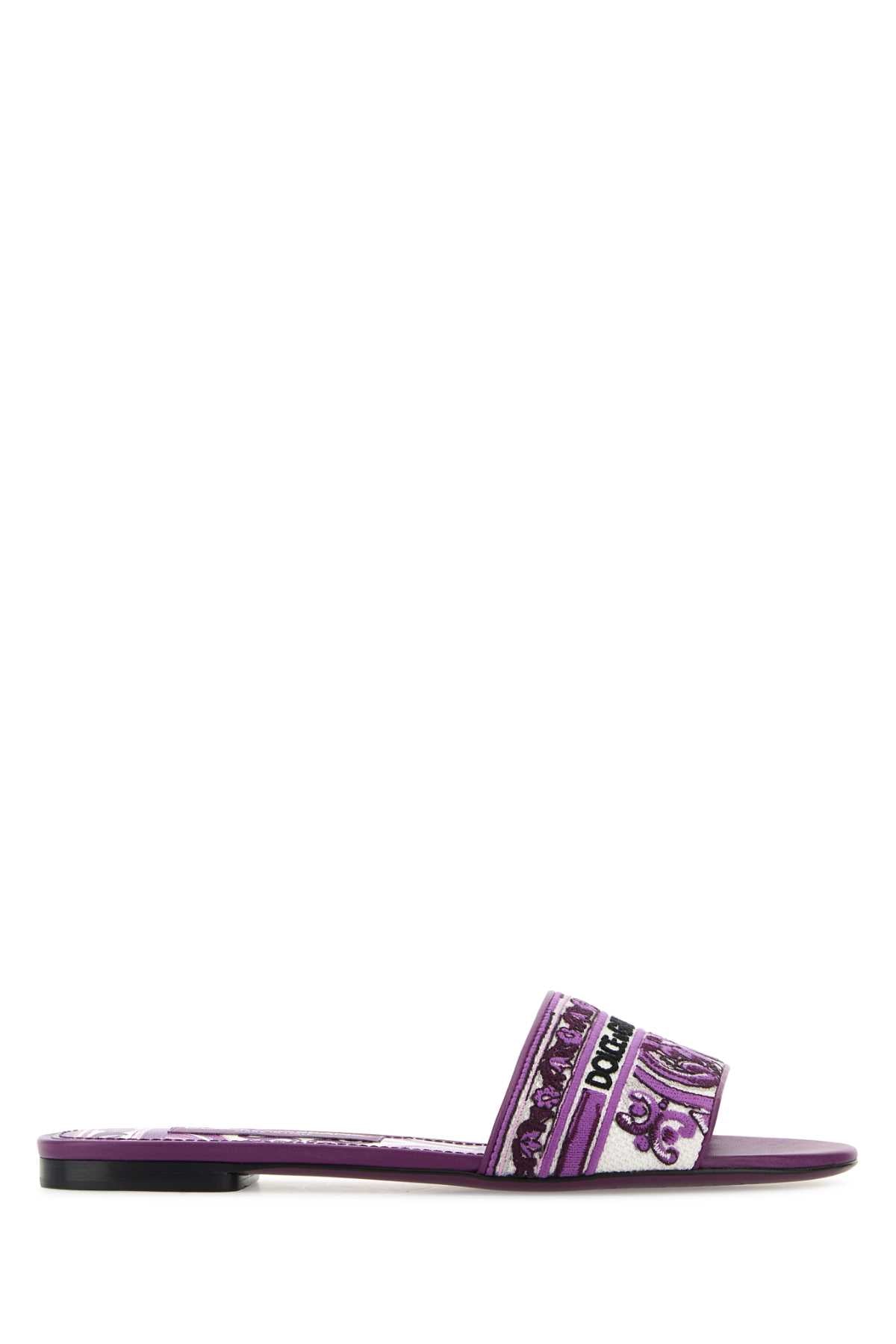 DOLCE & GABBANA FORMALE For Women Exterior: 100% Fabric Interior: 100% Leather 100% Fabric Sole: Leather
