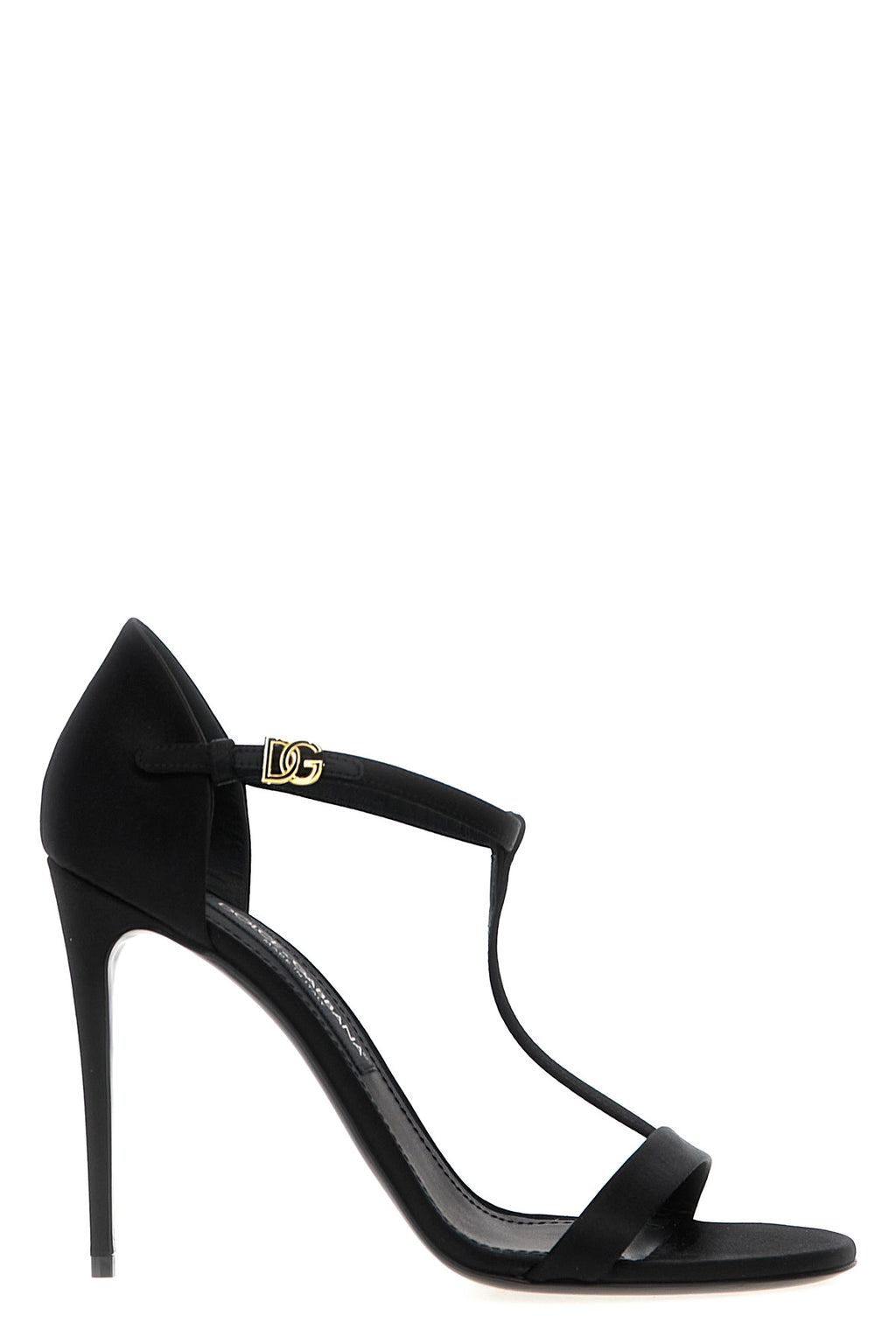 DOLCE & GABBANA 'T-Bar' sandals For Women 68% viscose, 32% silk