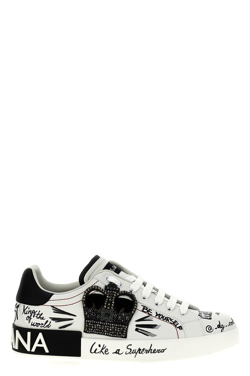 DOLCE & GABBANA 'Portofino' sneakers For Men 100% calfskin leather (Bos Taurus)