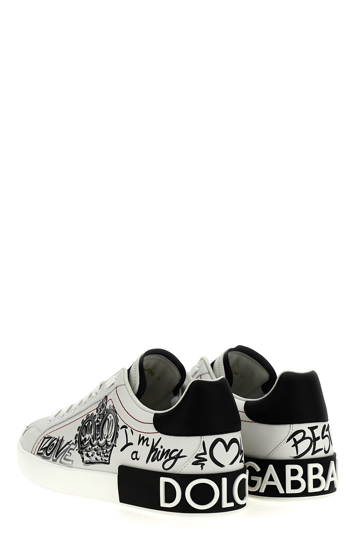 DOLCE & GABBANA 'Portofino' sneakers For Men 100% calfskin leather (Bos Taurus)