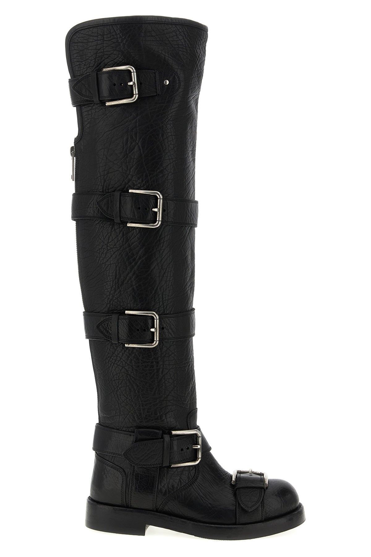 DOLCE & GABBANA 'Bernini' biker boots For Women 100% horse leather