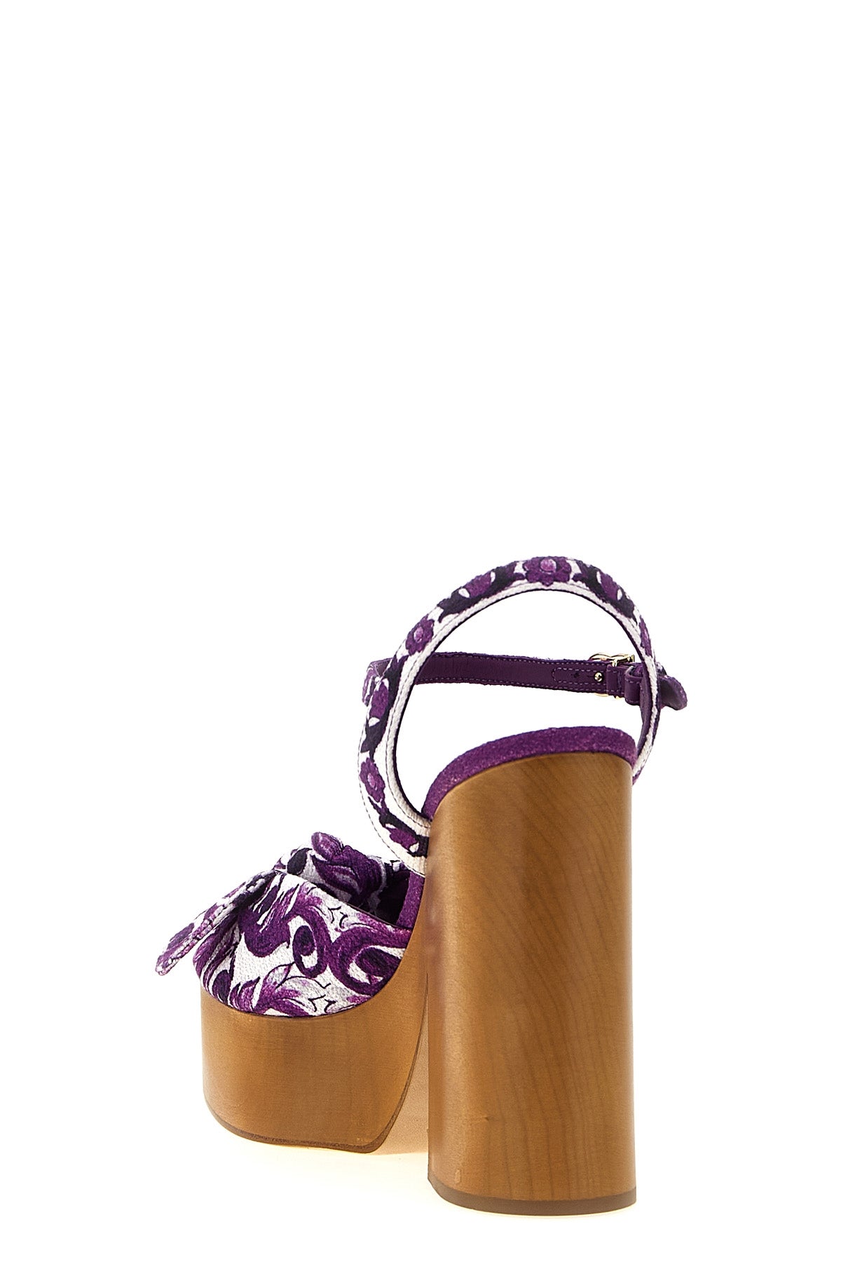 DOLCE & GABBANA 'Maiolica' sandals For Women 47% co, 38% vi, 14% li, 1% ea
