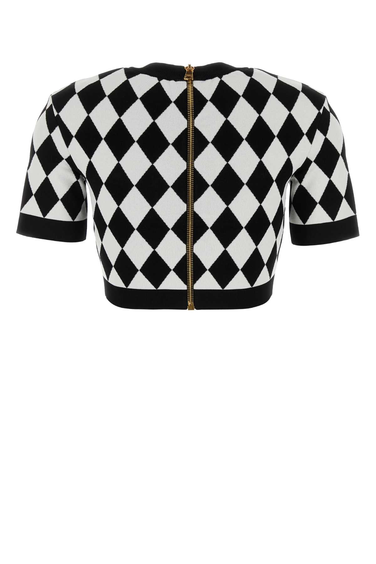 BALMAIN MAGLIA For Women Exterior: 88% Viscose 10% Polyester 2% Nylon