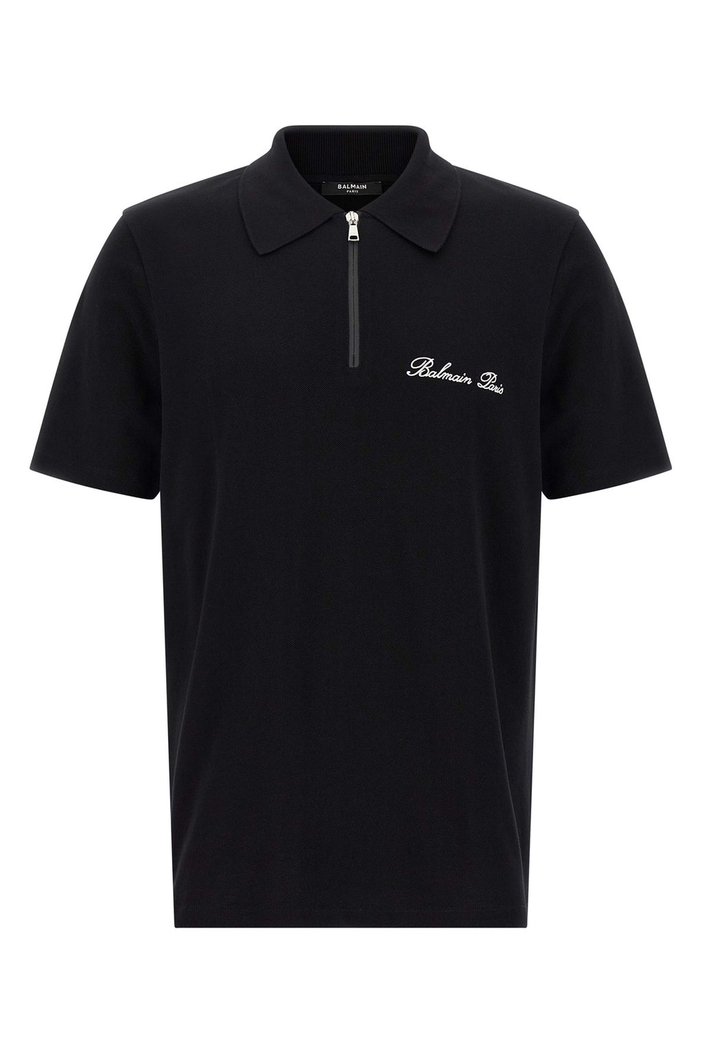 BALMAIN Logo embroidery polo shirt For Men 100% cotton