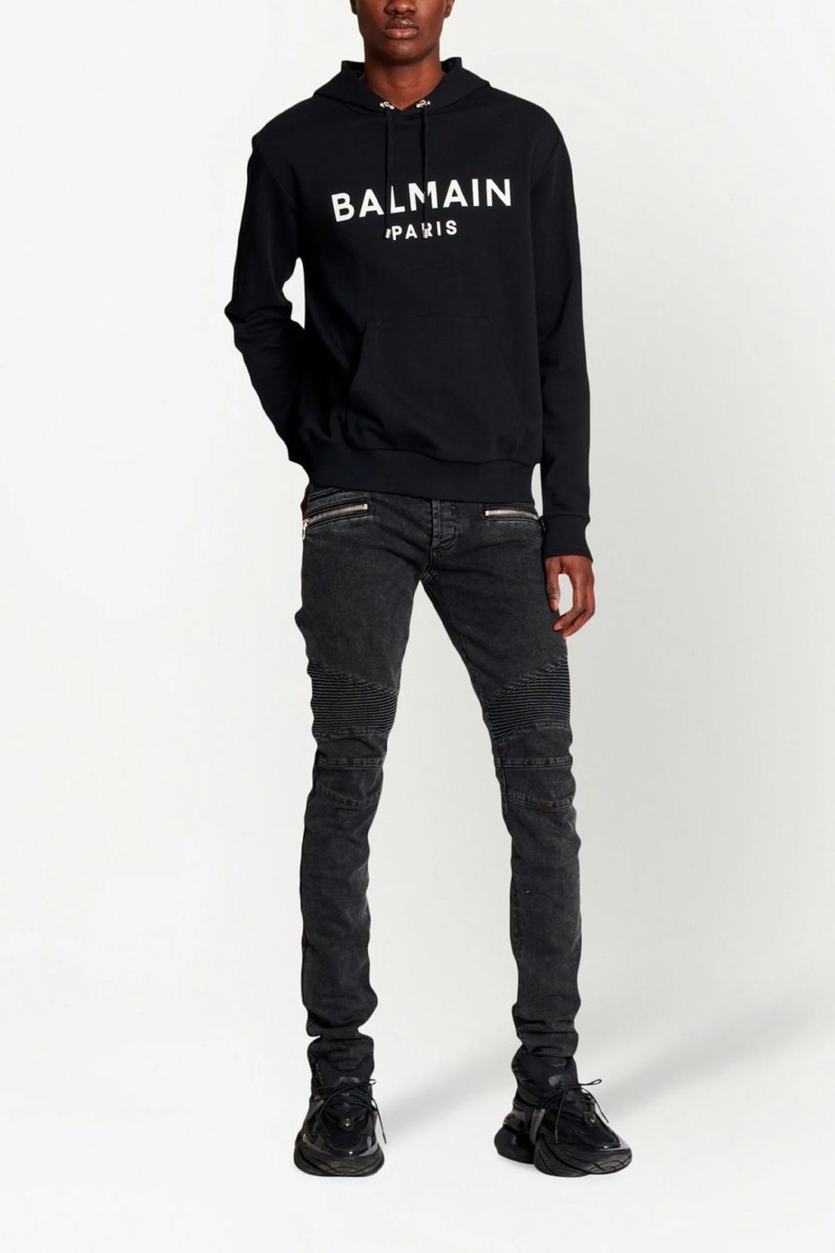 balmain Logo print hoodie