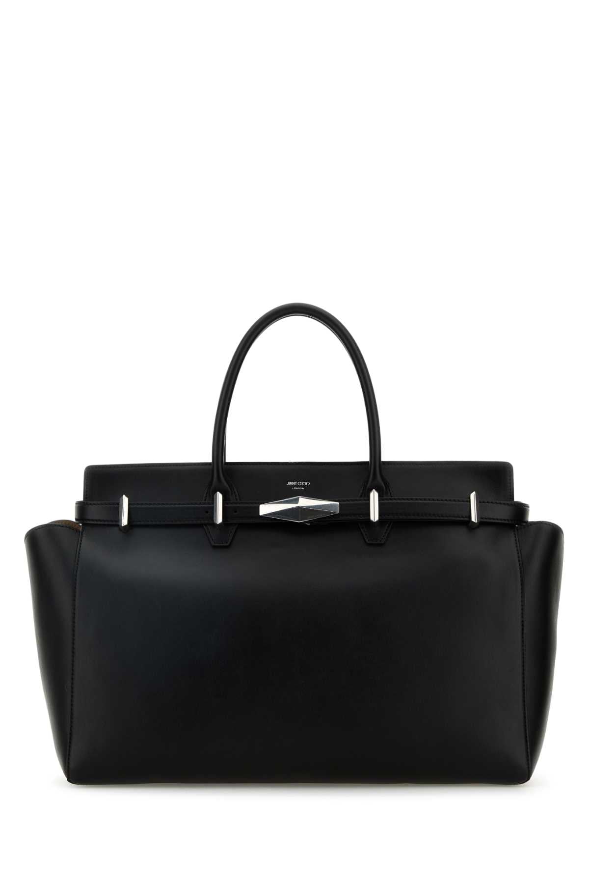 JIMMY CHOO DIAMOND BELTED TH/M For Women Exterior: 100% Leather Lining: 100% Suede Finishing: Silver metal