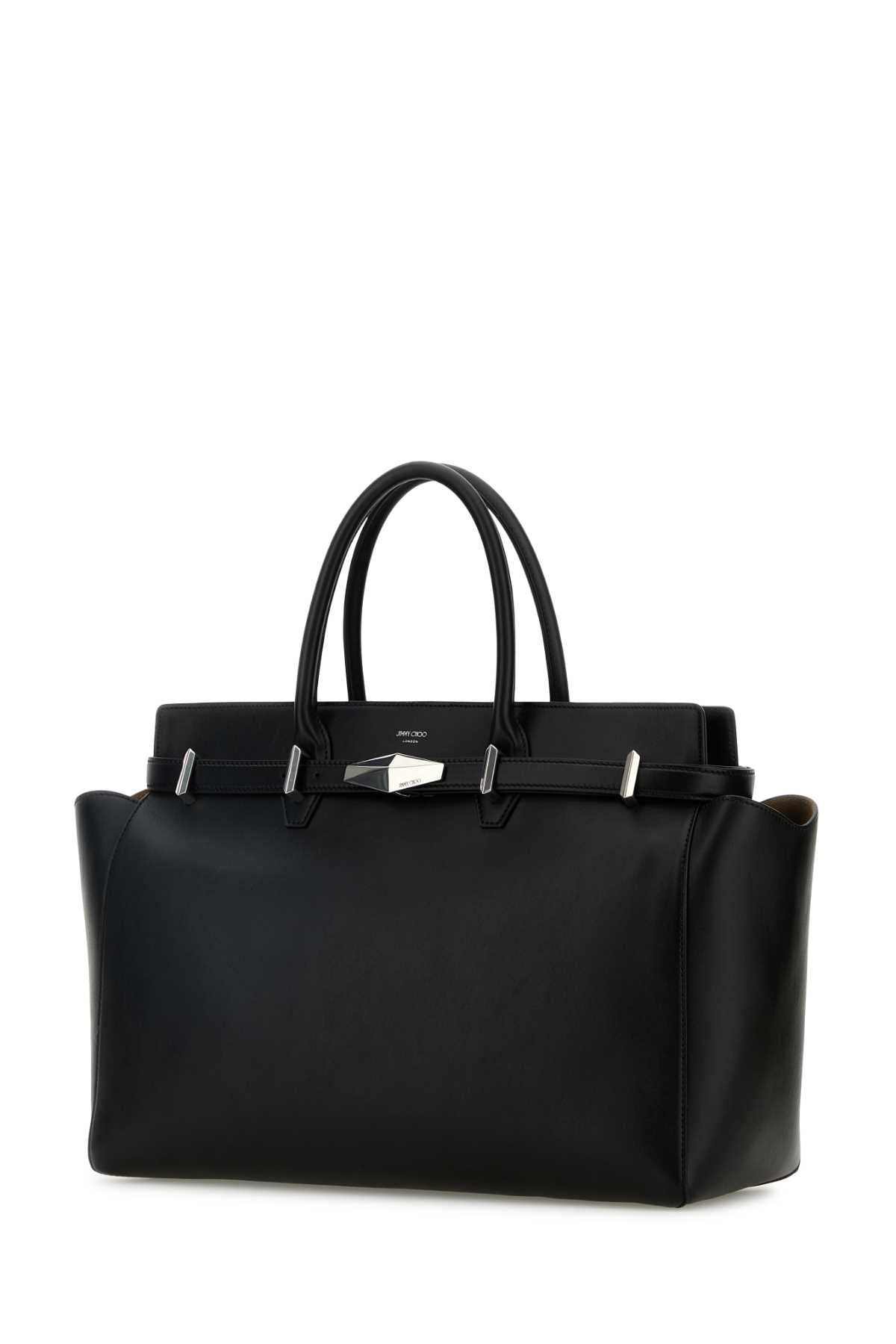JIMMY CHOO DIAMOND BELTED TH/M For Women Exterior: 100% Leather Lining: 100% Suede Finishing: Silver metal