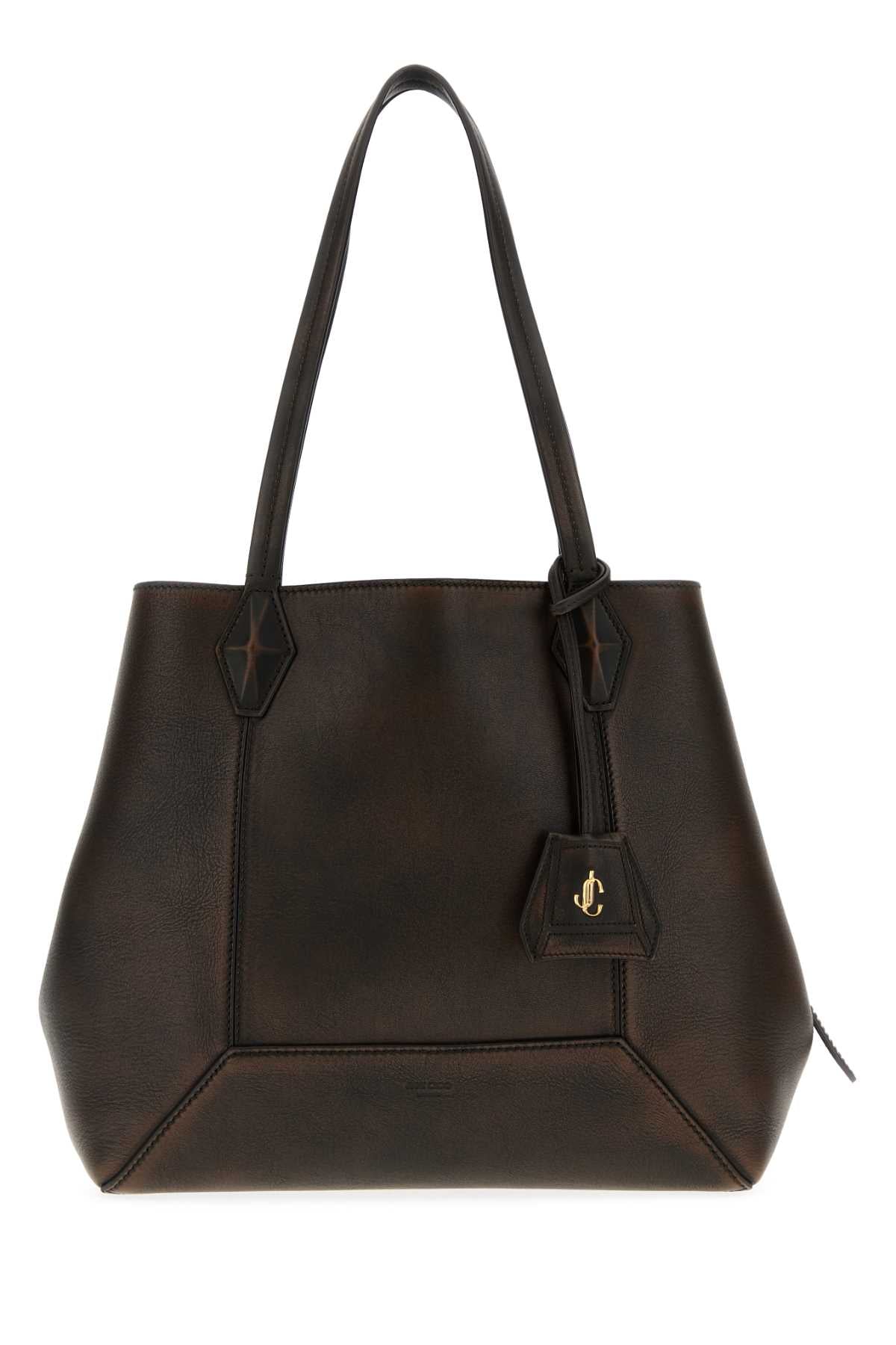 JIMMY CHOO DIAMOND TOTE/M For Women Exterior: 100% Leather Lining: 100% Suede Finishing: Golden metal