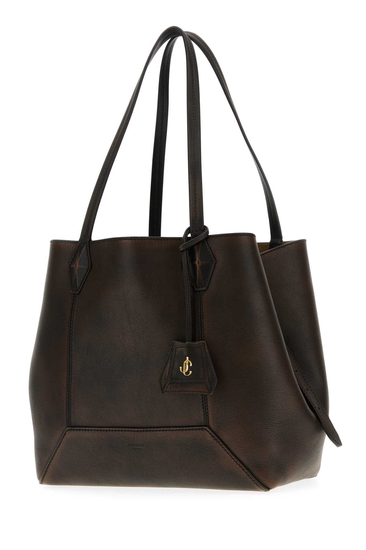 JIMMY CHOO DIAMOND TOTE/M For Women Exterior: 100% Leather Lining: 100% Suede Finishing: Golden metal